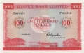 Ulster Bank Ltd 100 Pounds,  1. 3.1977